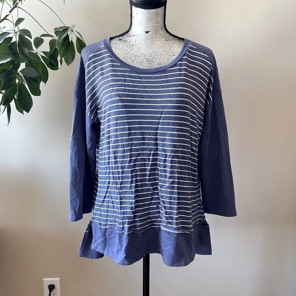 ⭐️2 FOR $20⭐️ Cupio Blue striped long sleeve top - Picture 4 of 5